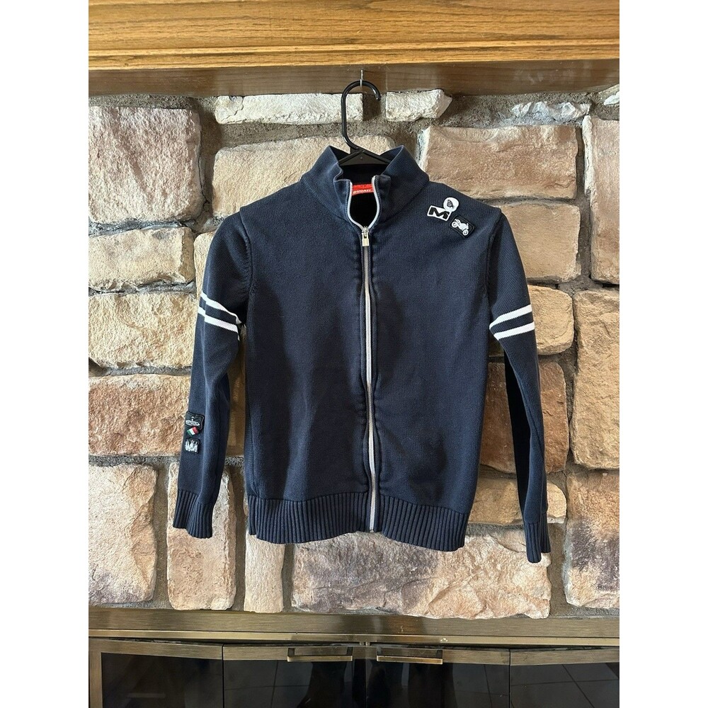 VTG DUCATI Racing Motorcycle Black White Zip Up Jacket Size XS/S/P Women’s Y2K